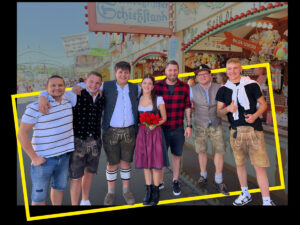 Azubi-Team von ETL am Volksfest.