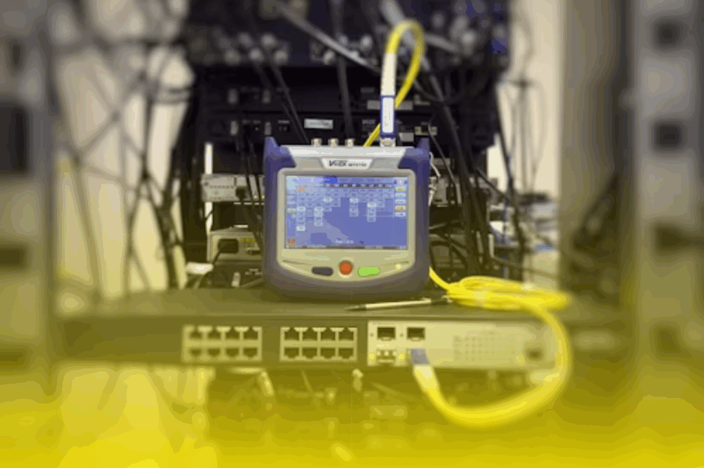 Elektromessgerät mit Kabelanschluss.